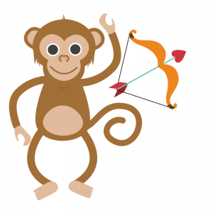 Cupids and Monkey Butts for Valentine's Day